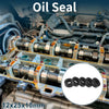 Make Model Oil Seal / 12x25x10mm / NBR Black Rotary Shaft Seal 5Pcs