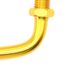 Motorcycle - Aluminum Gold M10 90 Degree Throttle Cable Adjuster