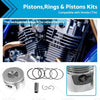 Honda CT90 47mm Piston Kit with Rings & Clips (1966-1979)