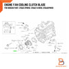 Nissan 720 SD23 Radiator Cooling Fan Blade (1980-1986)