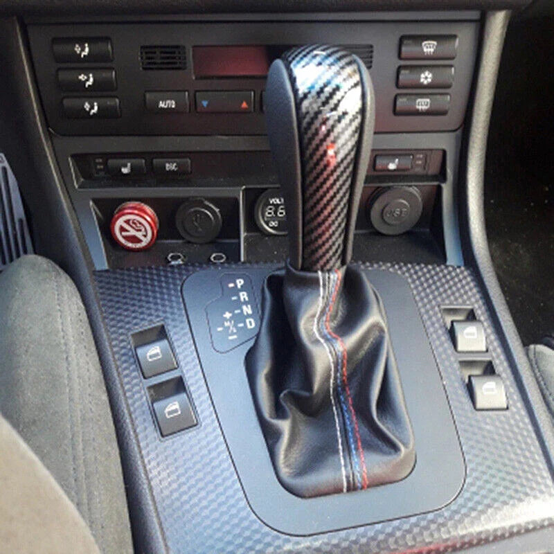 BMW E46 E60 E39 E36 3 5 7 Series Leather Automatic Gear Shift Knob (1998-2013)