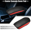 Mitsubishi Outlander Faux Leather Black Red Center Console Cover Pad