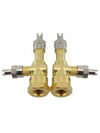 Motorcycles and Cars TPMS Valve Tee Adapter / Pack of 2 / Long lasting