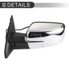Dodge Ram 1500 with Turn Signal Lights Silver Tone Tow Mirrors (2009-2018)