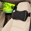 Beige Car Seat Headrest Pad Memory Foam Pillow Head Neck Rest Support Cushion