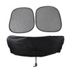 Car Windshield Silver Front Window Sun Shade Visor Cover (Fits Most Cars)
