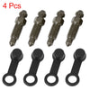 Motorcycle Banjo Bolt Bleeder Screw M7x1mm 4Pcs with Cap
