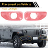 Jeep Wrangler JL Gladiator (2018-2023) - 2 x Pink Fog Light Grills