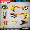 Honda CRF 70 (2004-2012) FLOW Style Stickers Custom Graphics Full Kit