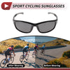 Motorcycle Riding Goggles Deep Gray Lens Gloss Black Frame Tri-acetel Cellulose