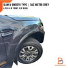Ford Ranger T6 36C Metro Grey Slim Fender Flares (2015-2018)