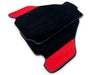 Ferrari F430 2 x Carpet & Red Alcantara Leather Floor Mats (2004-2009)