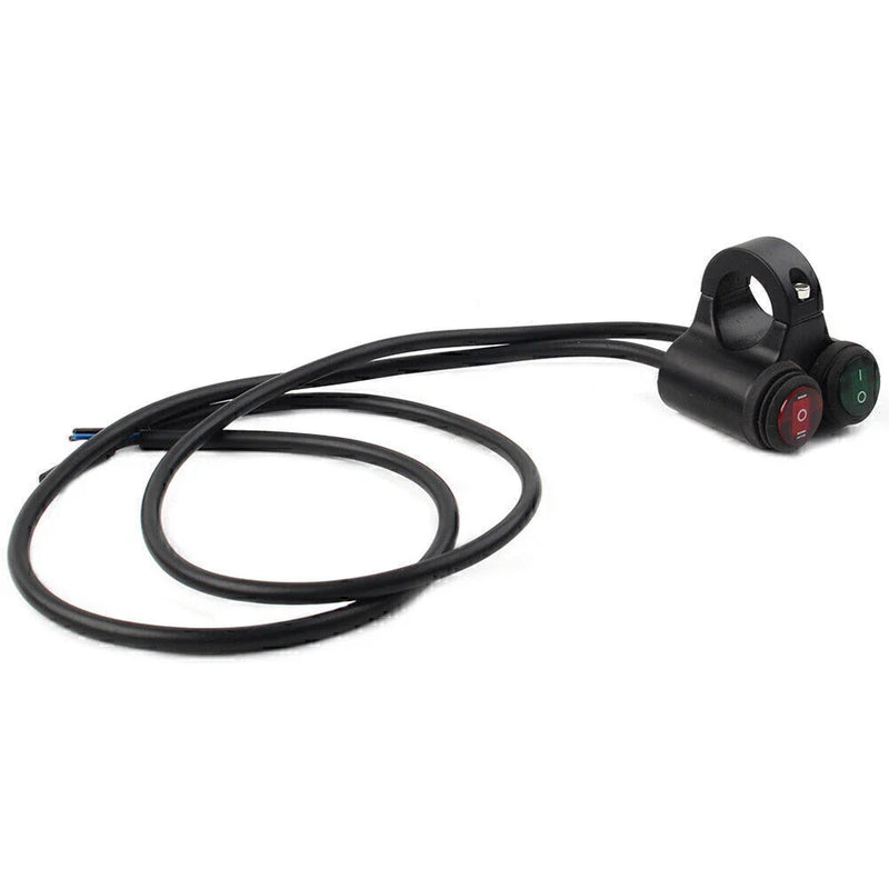 Make & Model 7/8'' 22mm Motorcycle Handlebar Fog Spot Light with Dual On Off Switch