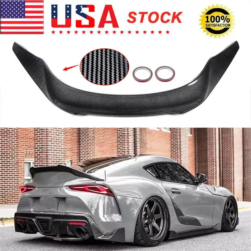 Toyota GR Supra Rear Trunk Spoiler Wing Lip Carbon Black (2020-2024)
