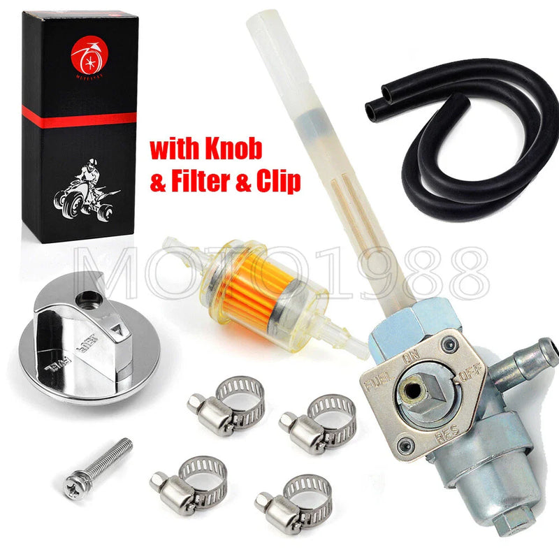 Honda TRX300EX Sportrax 300 2x4 Fuel Valve Petcock & Knob (1993–2006)