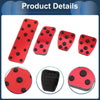 Subaru Forester (2003-2005) Red 4 x Foot Accelerator Pedal Covers