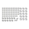 Harley Touring Road Street Glide 75X Chrome Engine Bolt Topper Caps (07-16)