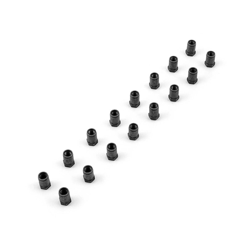 Stainless Rockers 7/16" Polylock Rocker Arm Nut Set