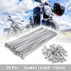 Motorcycle 36pcs / 170mm / Wheel Spokes Set 3.5mm Thread Nipples