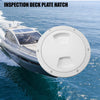 Boat White Deck Plate Hatch 5 Inch
