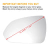 KIA Rio Left Side Heated White Mirror Glass (2017-2020)