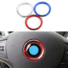 BMW Aluminum Alloy Red Steering Wheel Cover Trim (New)