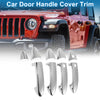 Ford Fiesta (2009-2012) Silver Tone Door Handle Cover Trim