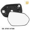 Toyota Camry Right Side Heated Mirror Glass with Backing Plate