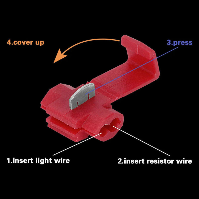 LED Bulbs - Fix Hyper Flash Turn Signal 10 x 50W Load Resistors (N/A)