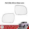 Pair Side Mirror Lens Glass Fits Toyota Hilux Vigo KUN26 V6 GGN25 UTE 2011-15