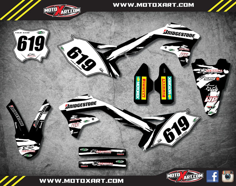 Kawasaki KXF 250 Custom SAFARI Style Sticker Kit (2017-2018)
