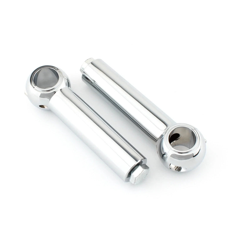 Motorcycles 2 x 5" Chrome Handlebar Riser Clamp Kit