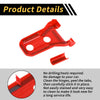Jeep Wrangler JL JLU 2018-2024 - 1 Pair Red Plastic Engine Hood Hinge Cover