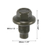 Ford 4 Pcs M14 x 1.5 Steel Oil Drain Plug Screws with Seal Rings