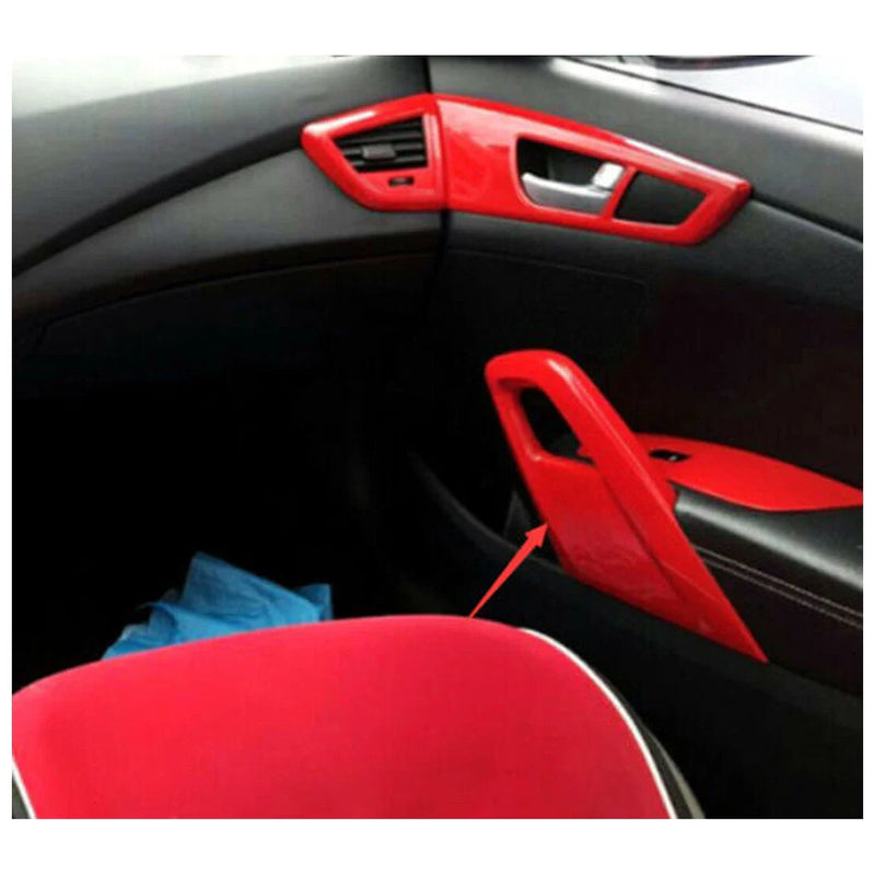 Hyundai Veloster Red Door Armrest Panel Trim Cover (2011-2016)