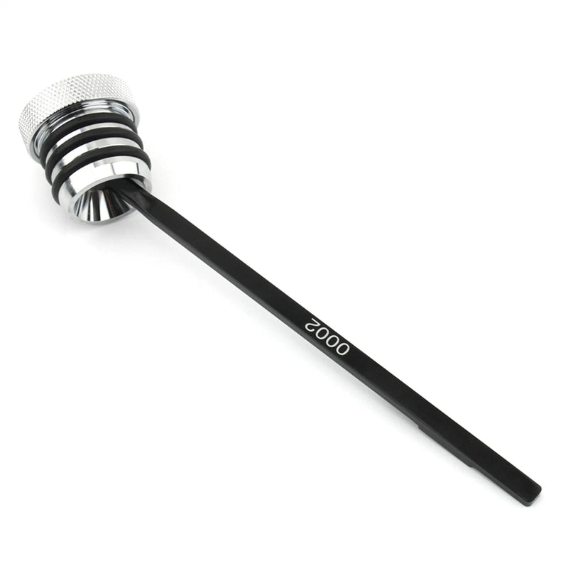 Harley Davidson Touring Chrome Knurled Oil Tank Dipstick (1993-1999)