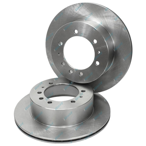 Nissan Patrol GU Y61 1998-2016 2 Rear Disc Rotors + 4wd Brake Pads
