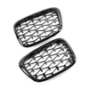 BMW E39 5-Series Gloss Black Front Kidney Grille (1999-2003)