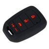 Honda Accord CR-V HR-V Black 4 Button Key Fob Case Cover (2016-2023)