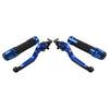 Ducati Panigale Blue Extendable Brake Clutch Lever Grip Set (2014-2019)