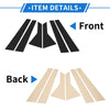Kia Optima (2016-2020) Black 6 Pcs Door Pillar Window Trim
