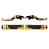 Yamaha YZF R1 R6 Gold Extendable Brake Clutch Lever Grip Set (2004-2023)