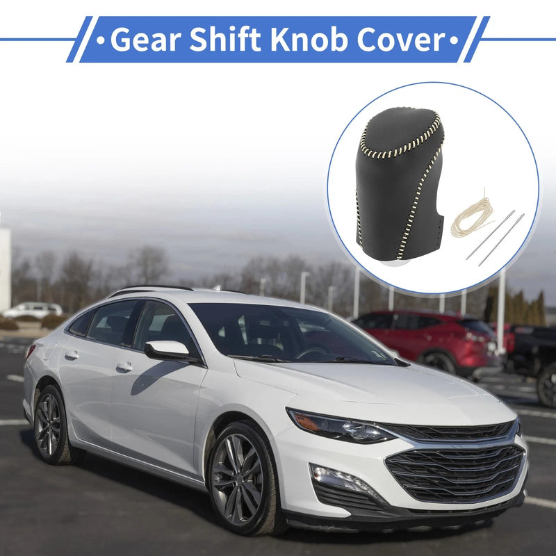 Chevrolet Malibu (2016 - 2020) Black Beige Gear Shift Knob Cover