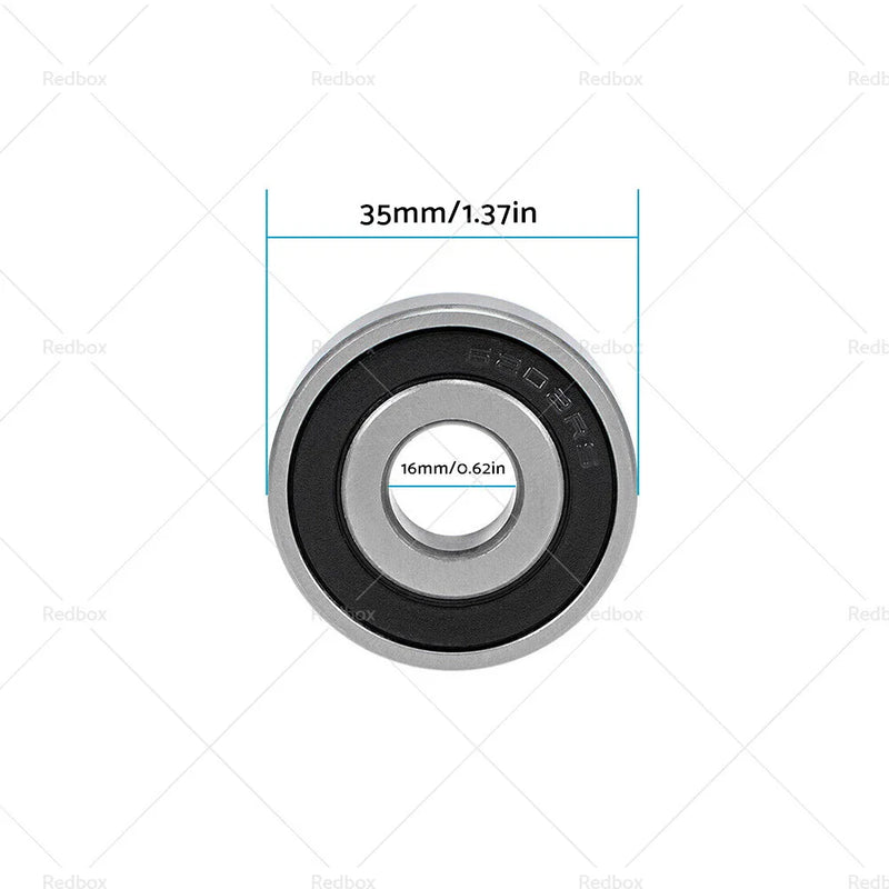 Chrome Steel 6202 4pcs 16x35x11mm Double Sealed Ball Bearings