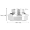 Toyota Silver Tone Aluminum Alloy Oil Filler Cover