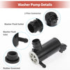 Honda Fit Windshield Washer Pump w/ Grommet (2007-2020)