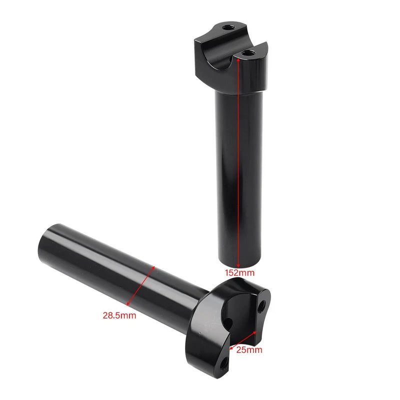 Harley Road Glide, King, Dyna, Softail 6" Handlebar Riser 1" Top Clamp