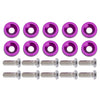 40 x Billet Aluminum Fender Bumper Washer Bolts