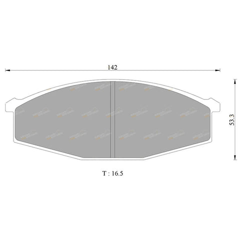 Nissan Patrol G60 GQ MQ Front Disc Brake Pad Set (1971 - 1999)