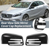 Mercedes-Benz W176 W204 W212 W211 Rearview Mirror Cover Cap Gloss Black